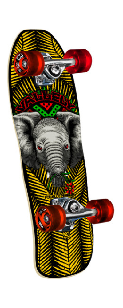 Mike Vallely Baby Elephant Yellow / Black 59mm x 80a Mini Cruiser Wheels