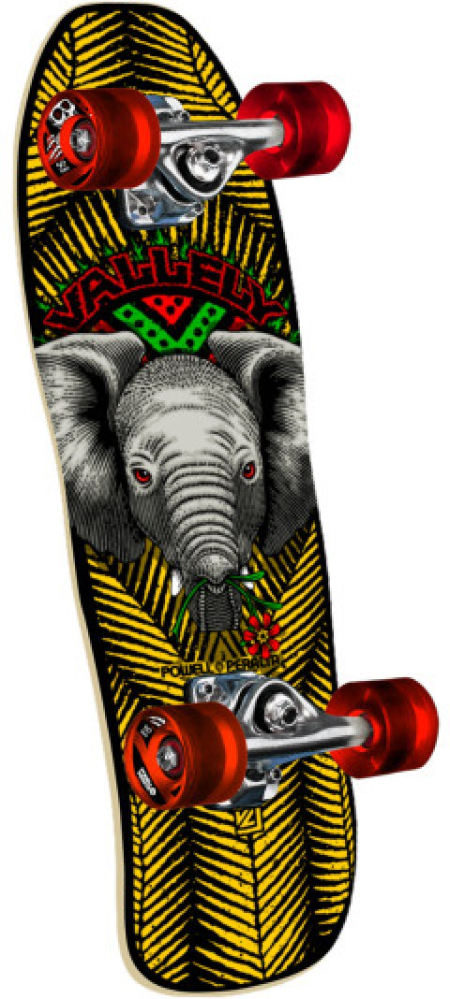 Mike Vallely Baby Elephant Yellow / Black 59mm x 80a Mini Cruiser Wheels