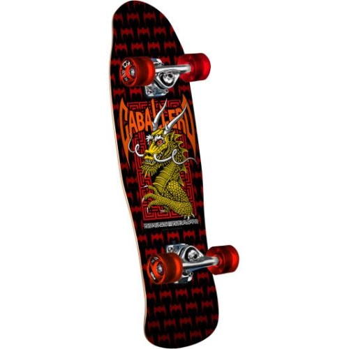 Caballero Street Dragon 8.0" Black / Red 59mm x 80a Mini Cruiser Wheels