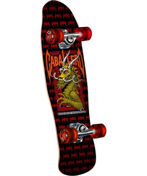 Caballero Street Dragon 8.0" Black / Red 59mm x 80a Mini Cruiser Wheels