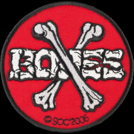 Patch Cross Bones 3.5" Red
