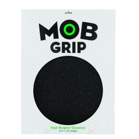 Mob Super Coarse Longboard Grip 11X14 Black X 3U. (1 Sheet)
