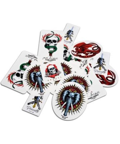 STICKERS BONES&POWELL ASSORTED (P/K OF 25)