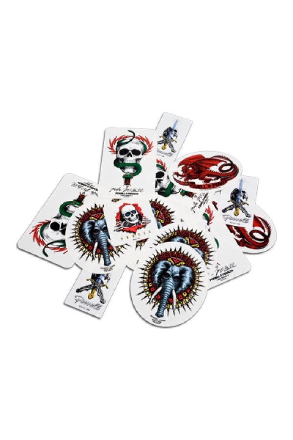 STICKERS BONES&POWELL ASSORTED (P/K OF 25)