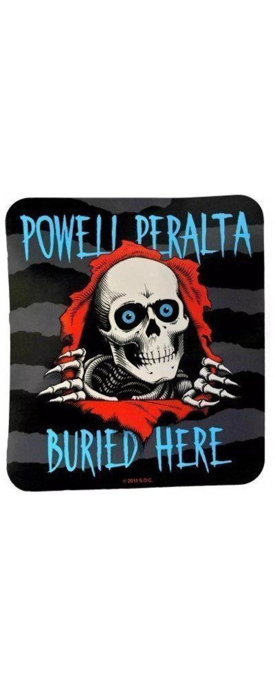 STICKER RIPPER BURIED HERE 20 X 23 CM