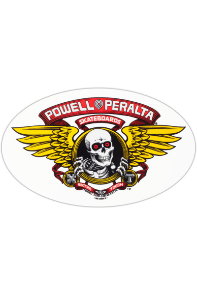 STICKER WINGED RIPPER RED 6.5"