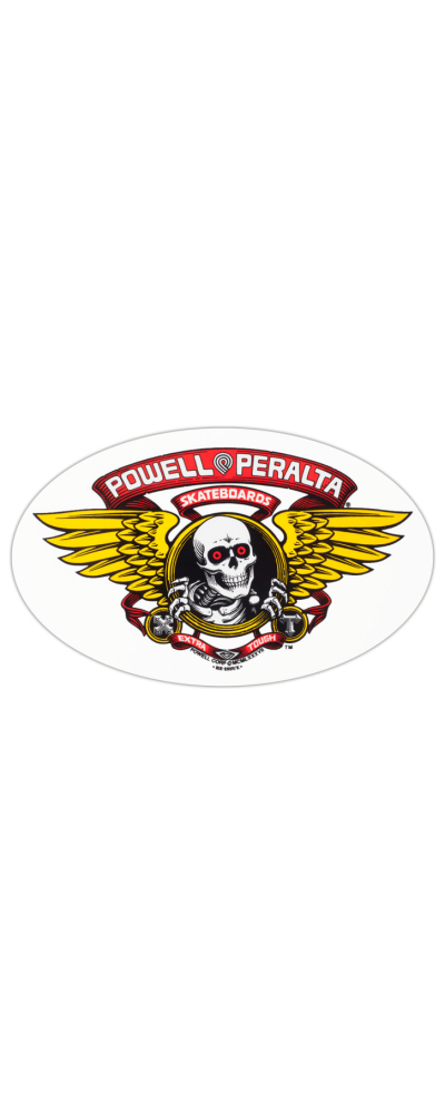 STICKER WINGED RIPPER RED 6.5"