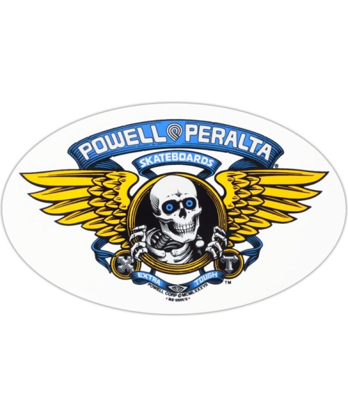 STICKER WINGED RIPPER BLUE 6.5"