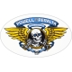 STICKER WINGED RIPPER BLUE 6.5"