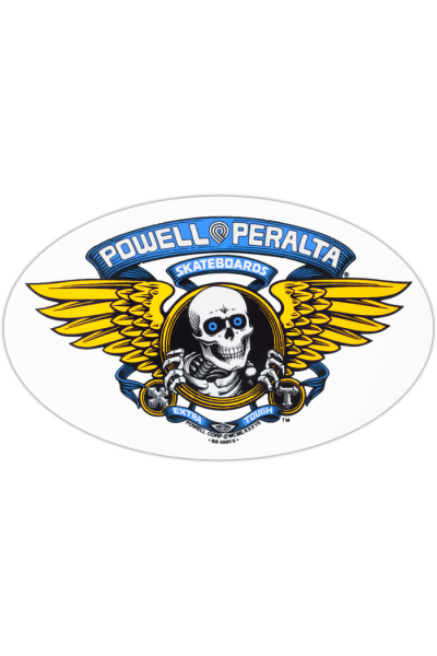 STICKER WINGED RIPPER BLUE 6.5"