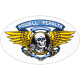 STICKER WINGED RIPPER BLUE 6.5"