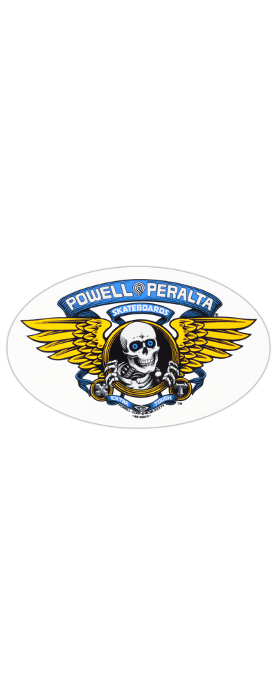 STICKER WINGED RIPPER BLUE 6.5"