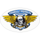 Sticker Winged Ripper Blue 6.5"