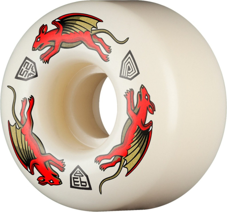 Powell-Peralta™ Dragon Formula Red Nano Rat 52mm x 34mm 93A AV4 Off White